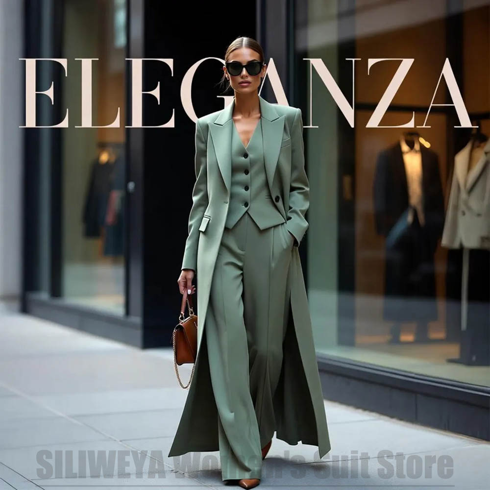 Women'S Formal Wear Pants Suit - طقم بدلة نسائية أنيق من ثلاث