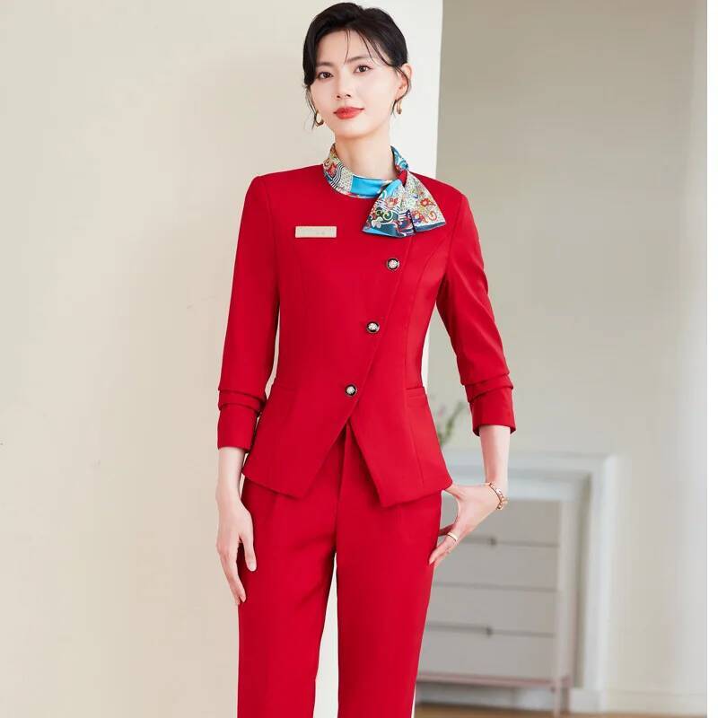 Women'S Formal Wear Pants Suit - حجم كبير أنماط رسمية أنيقة السراويل
