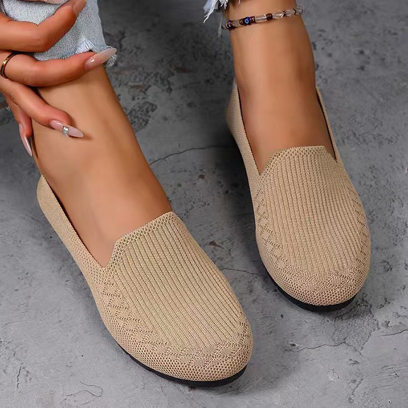 Formal Wear Women'S Loafers - أحذية نسائية محبوكة خفيفة الوزن مضادة