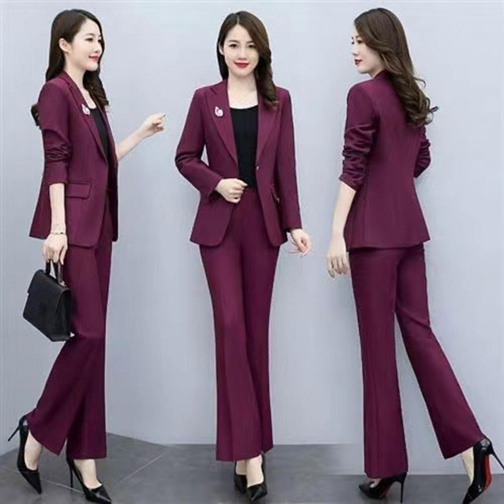 Women'S Formal Wear Pants Suit - طقم نسائي رسمي من قطعتين: جاكيت