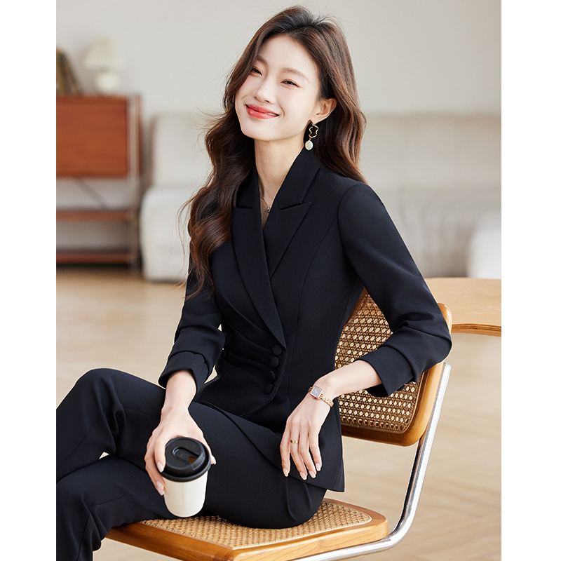 بدلة عمل نسائية بيضاء، ملابس ر - مراجعة Women'S Formal Wear Pants Suit وسعره
