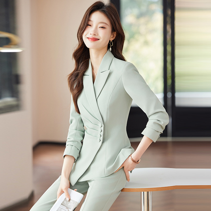 بدلة عمل نسائية بيضاء، ملابس ر - مراجعة Women'S Formal Wear Pants Suit وسعره