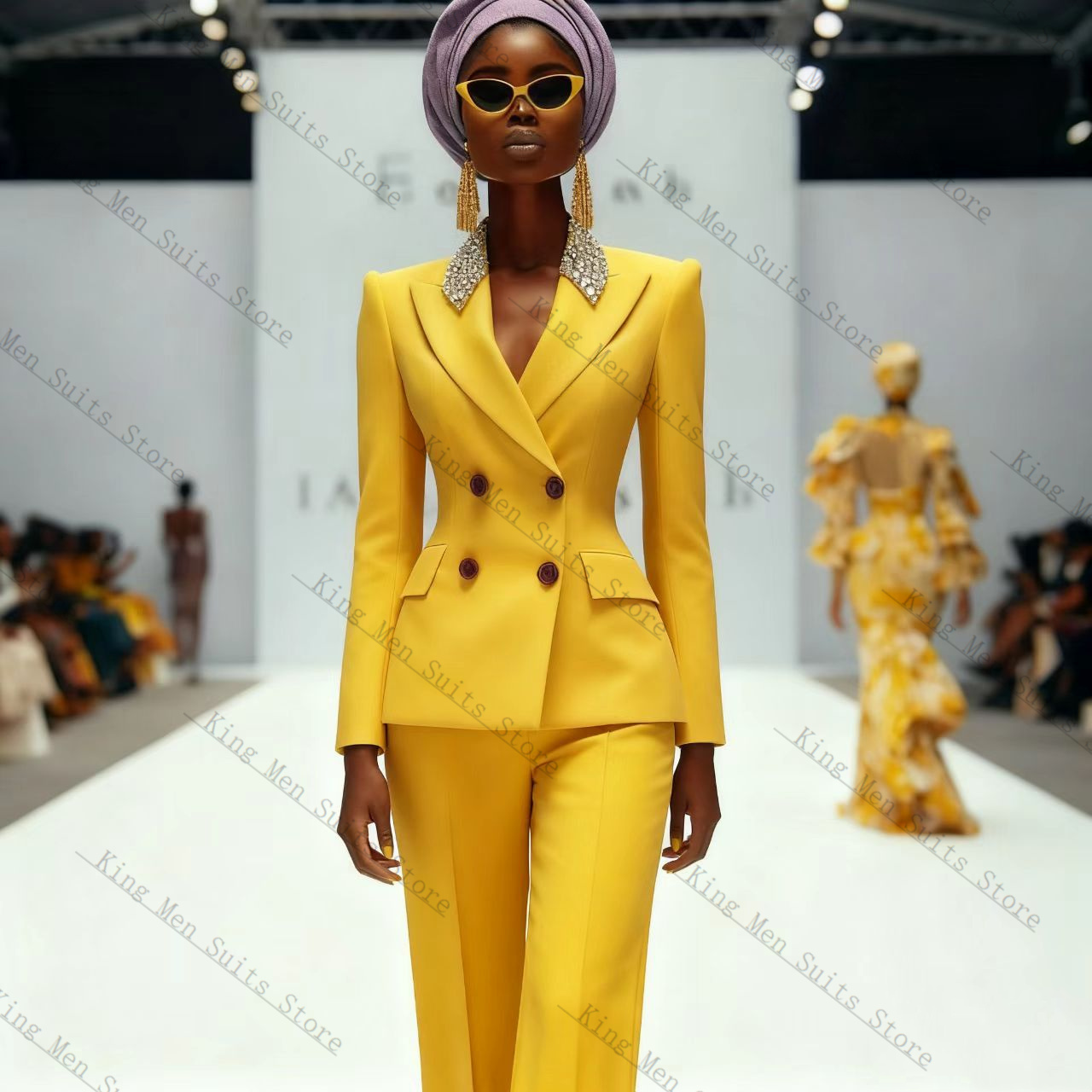 الفاخرة بلورات النساء دعوى مجم - مراجعة Women'S Formal Wear Tuxedo وسعره