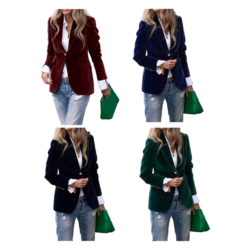 بليزر نسائي مخملي كبير الحجم ب - مراجعة Women'S Formal Wear Tuxedo وسعره
