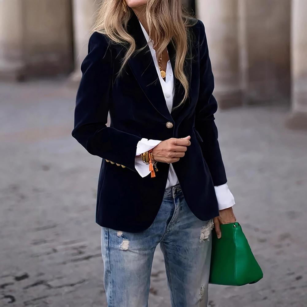 بليزر نسائي مخملي كبير الحجم ب - مراجعة Women'S Formal Wear Tuxedo وسعره
