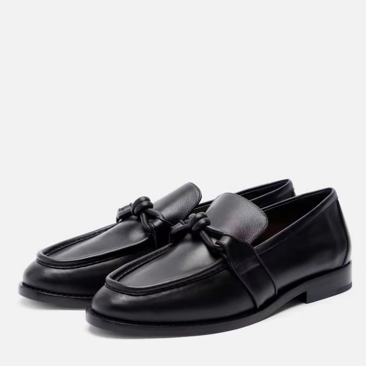 أحذية نسائية جلدية بتفاصيل عقد - مراجعة Formal Wear Women'S Loafers وسعره