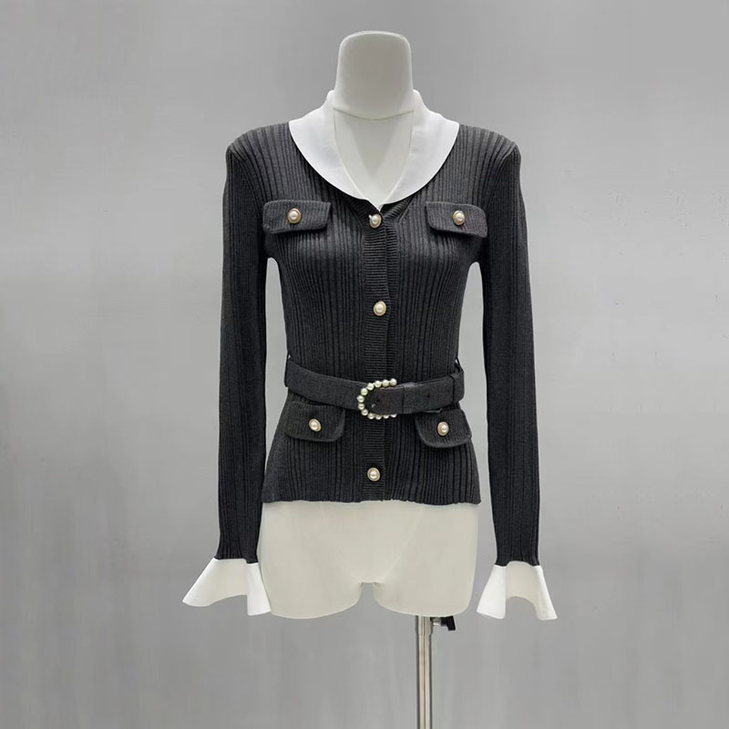كارديجان محبوك بياقة على شكل V - مراجعة Women'S Formal Wear Cardigan وسعره