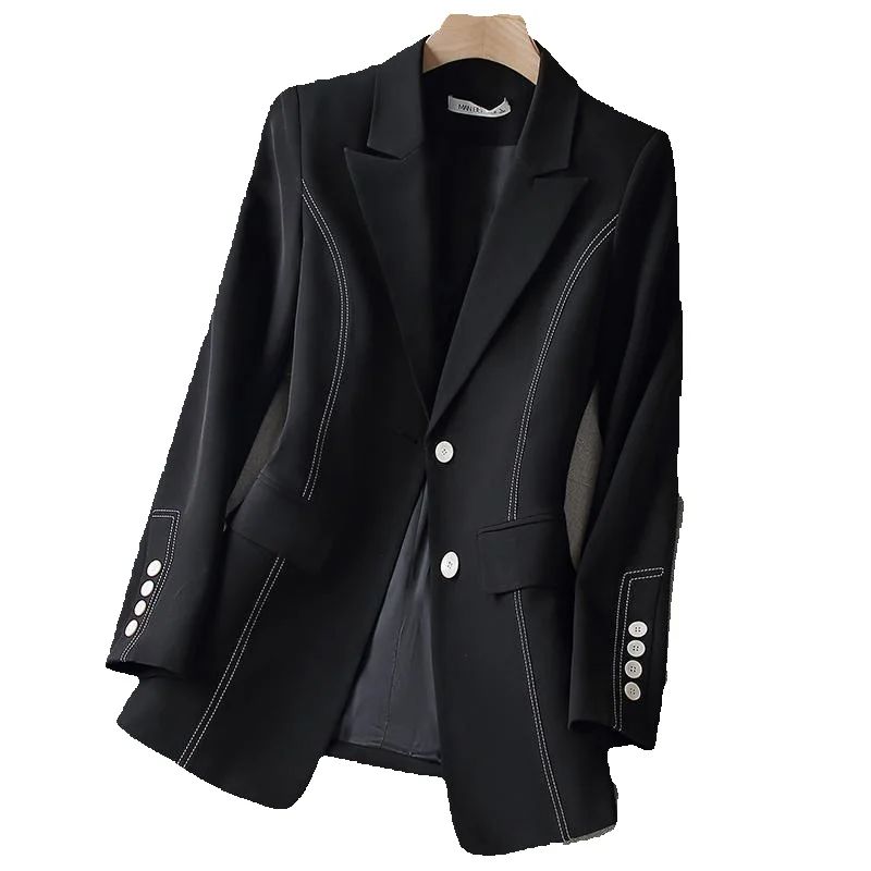 سترة رسمية جديدة للنساء بأكمام - مراجعة Women Formal Wear With Black Blazer وسعره