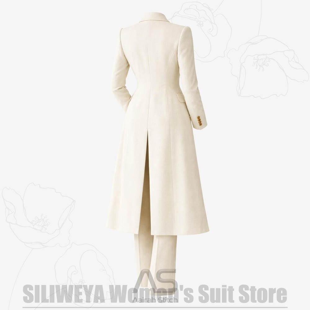 بدلة نسائية من 3 قطع معطف طويل - مراجعة Women'S Formal Wear Pants Suit وسعره