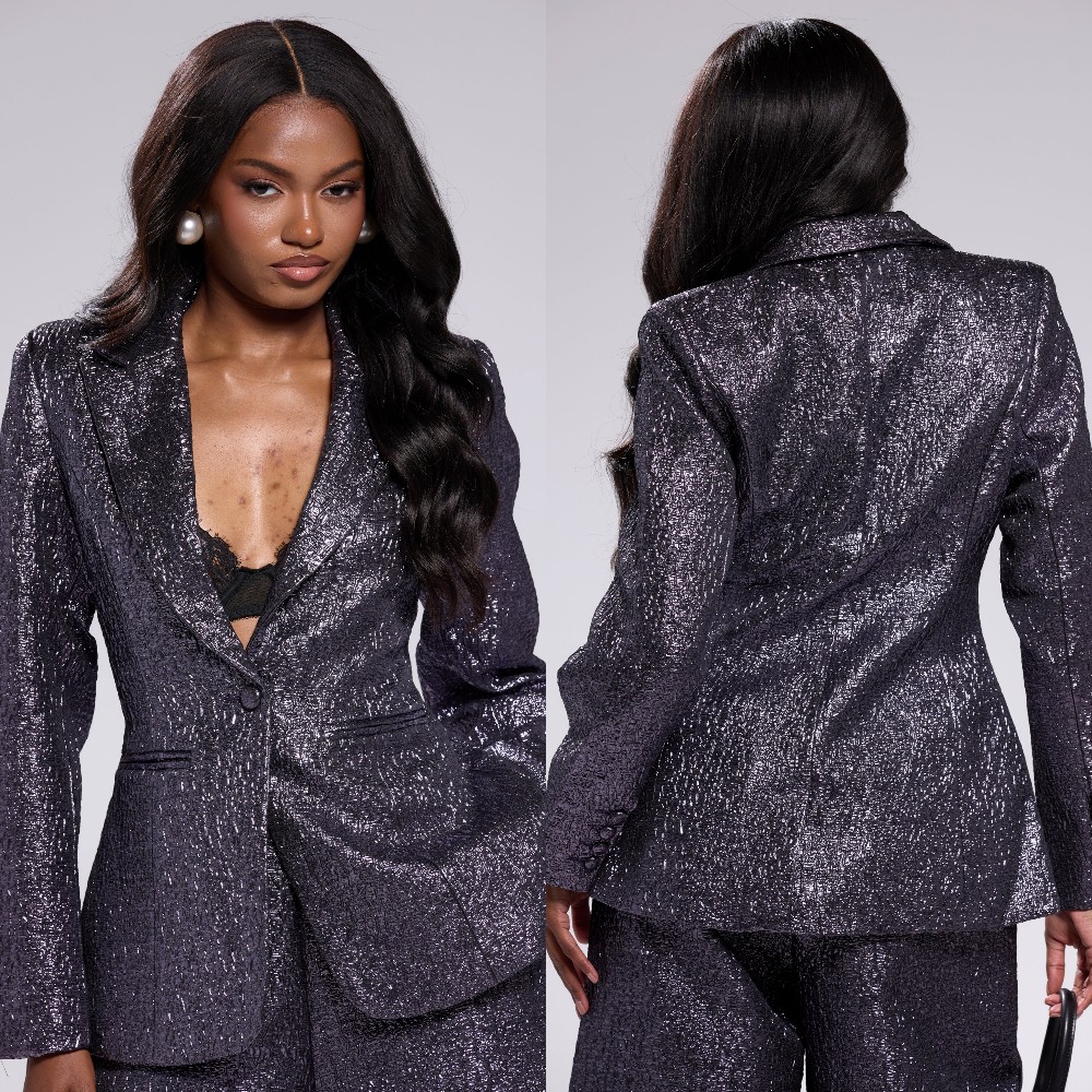 بدلة نسائية براقة أنيقة مكونة  - مراجعة Formal Dress Female وسعره