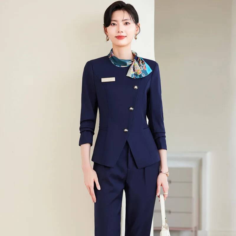حجم كبير أنماط رسمية أنيقة الس - مراجعة Women'S Formal Wear Pants Suit وسعره