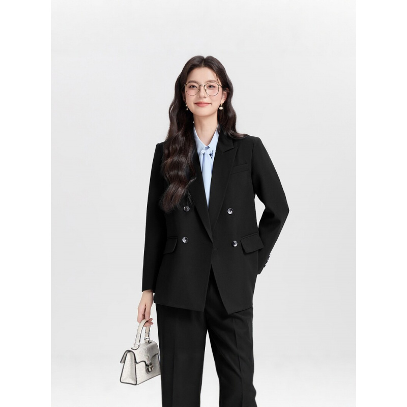 بدلة عمل نسائية كحلية اللون بص - مراجعة Women Formal Wear For Interview وسعره