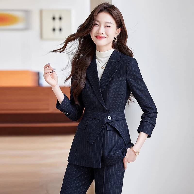 نسيج عالي الجودة أنيق مخطط ملا - مراجعة Women Formal Wear For Interview وسعره