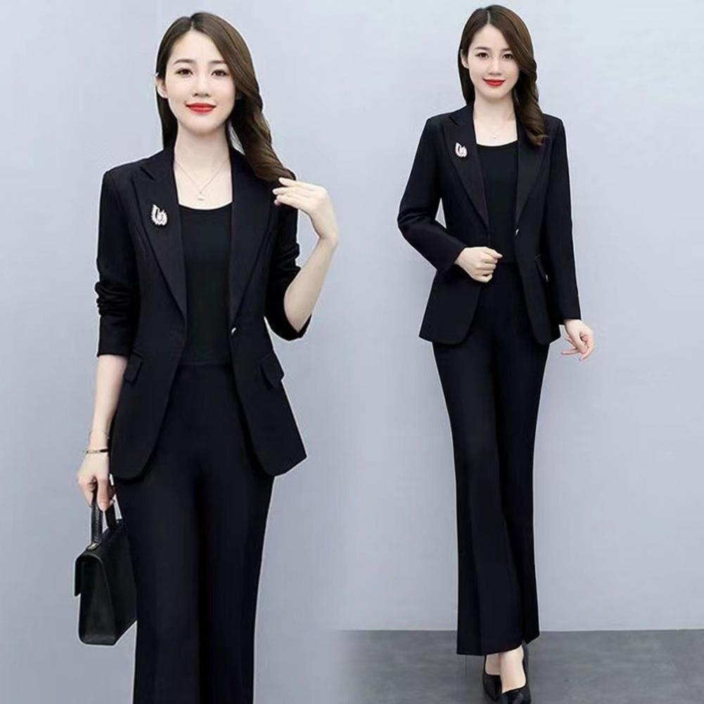 طقم نسائي رسمي من قطعتين: جاكي - مراجعة Women'S Formal Wear Pants Suit وسعره