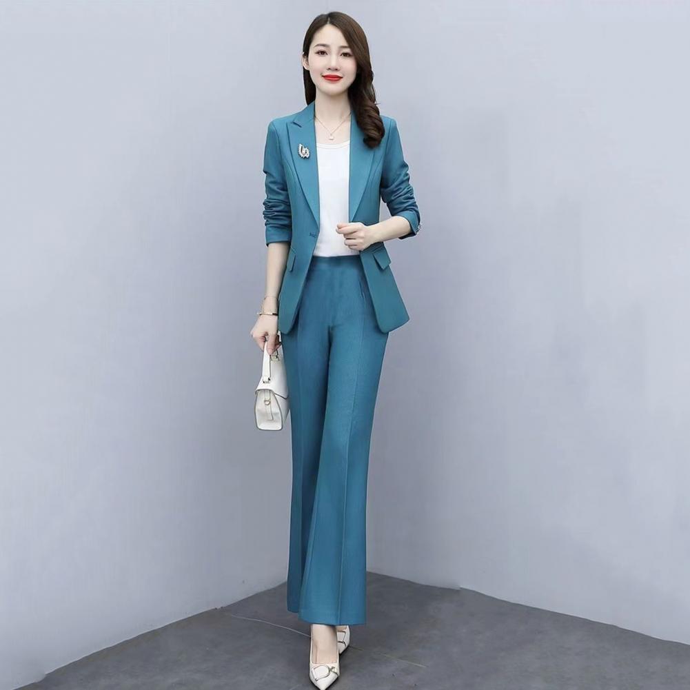 طقم نسائي رسمي من قطعتين: جاكي - مراجعة Women'S Formal Wear Pants Suit وسعره