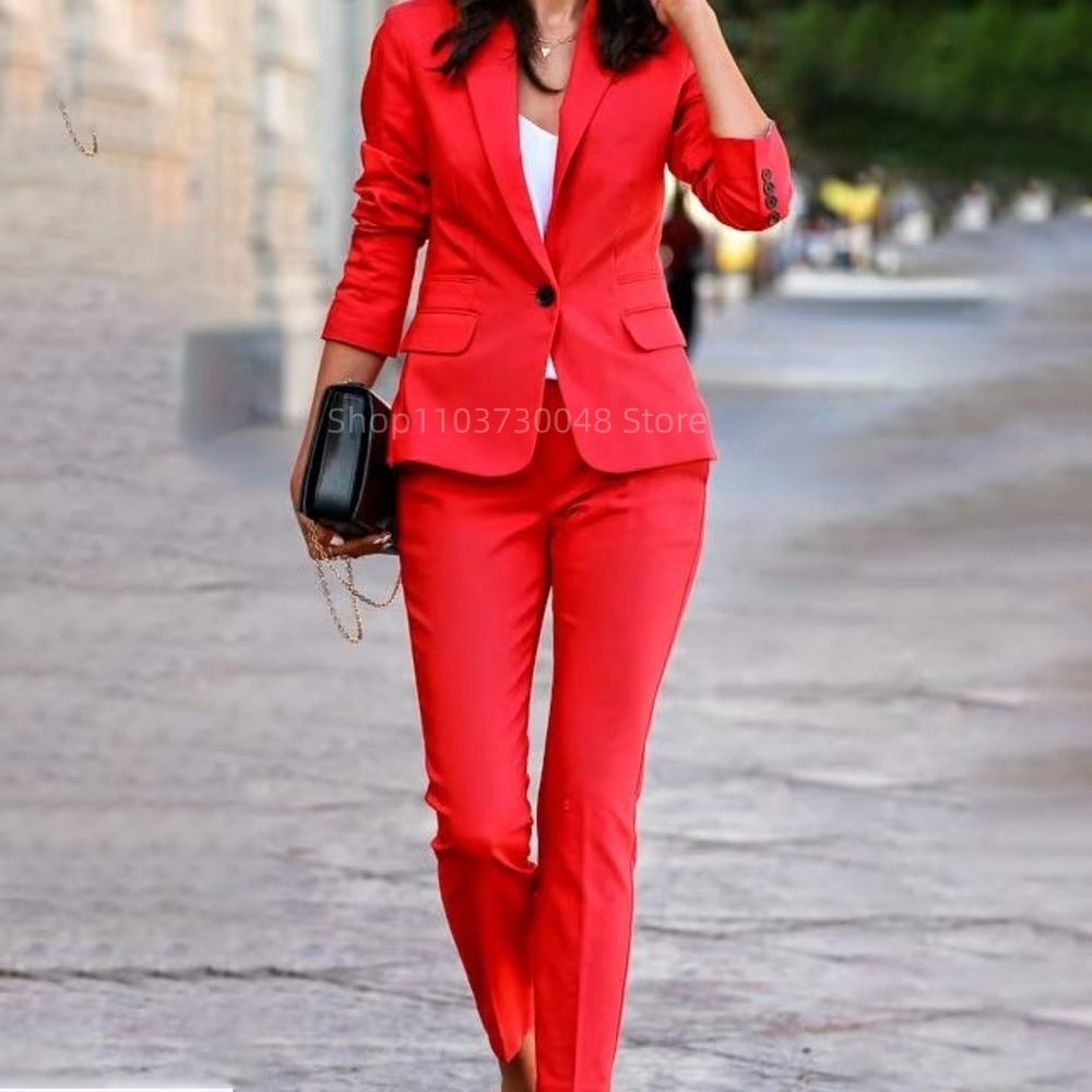 بدلة رسمية أنيقة للسيدات في ال - مراجعة Women'S Formal Wear Pants Suit وسعره
